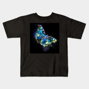 Colorful Butterfly Reversed Colors Kids T-Shirt